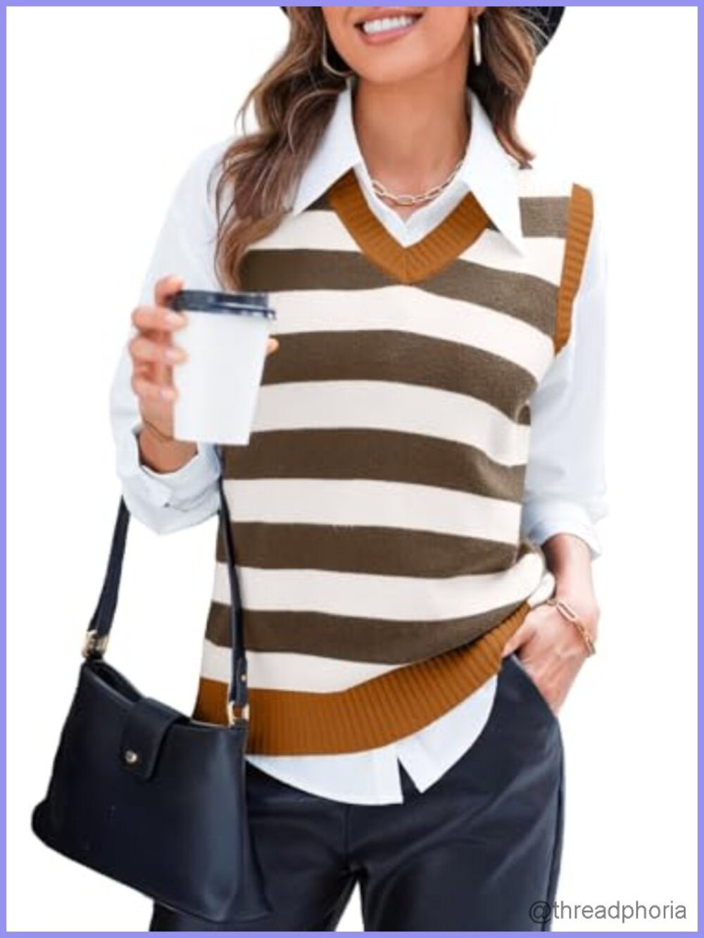 Viscose Blend Sleeveless Sweater Vest Academia Cute Knit Pullover